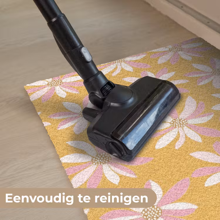 Bloemen - Modern - Geel Deurmat klein 898 -reinigen_NL