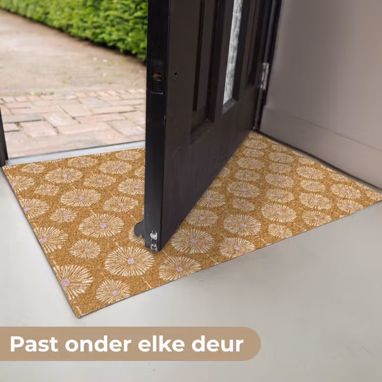 Bloemen - Modern - Oker Deurmat klein 898 -USP_NL