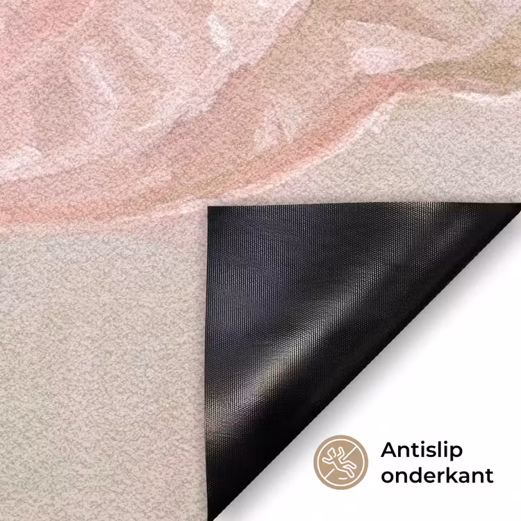 Bloemen - Pastel - Abstract - Natuur - Groen Deurmat klein -antislip_NL