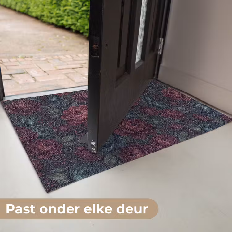 Bloemen - Patroon - Natuur - Klassiek - Donker Deurmat klein -USP_NL