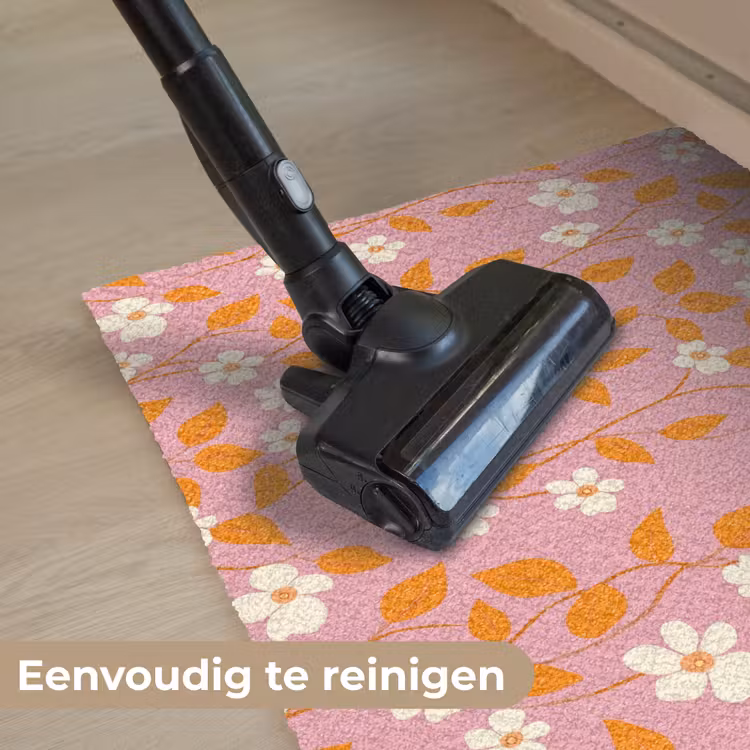 Bloemen - Patroon - Oranje Deurmat klein 898 -reinigen_NL