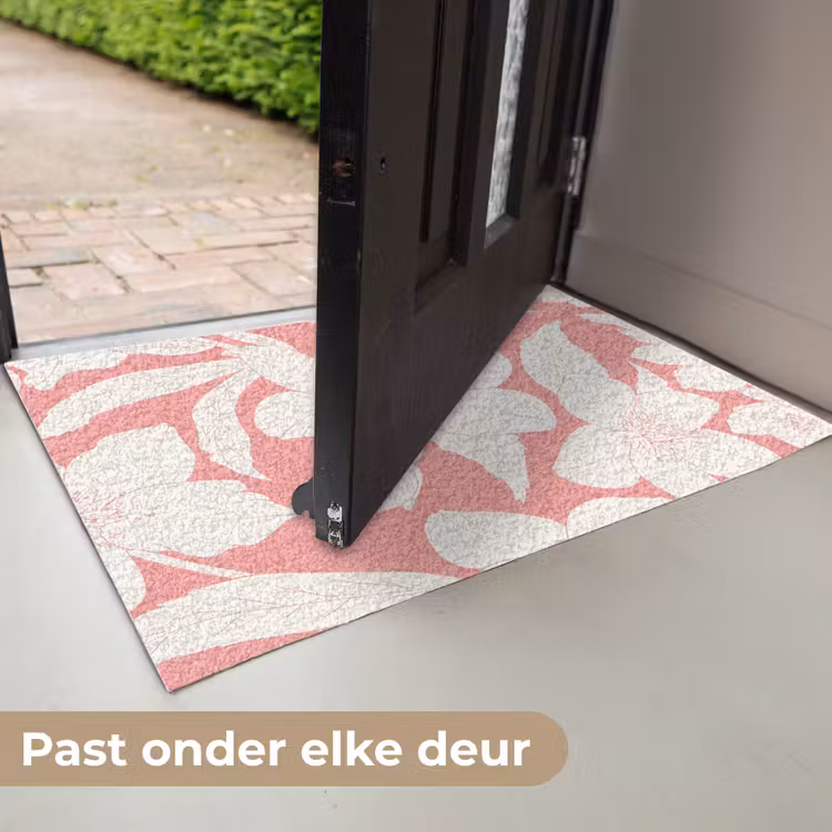 Bloemen - Patroon - Roze - Wit Deurmat klein -USP_NL