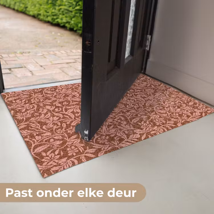 Bloemen - Print - Roze Deurmat klein 898 -USP_NL