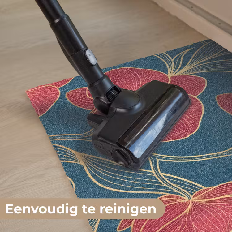Deurmat - Bloemen - Rood - Goud - Bloemen - Rood - Goud Deurmat klein