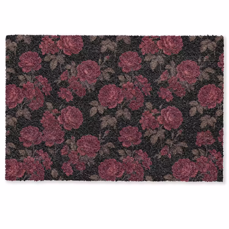 Bloemen - Roos - Patroon - Klassiek - Rood Deurmat klein -zkaufland3d