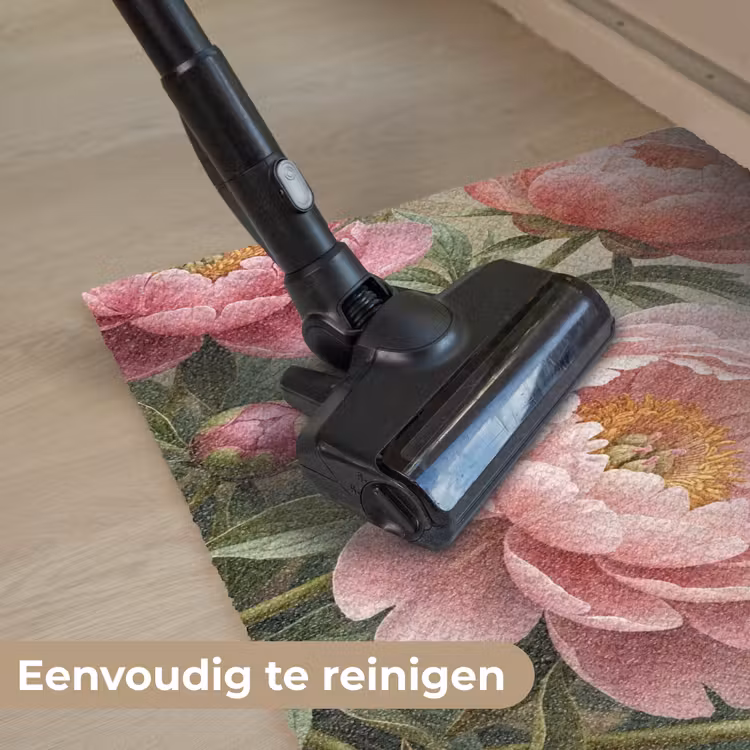 Bloemen - Roze - Klassiek - Gedetailleerd - Natuur Deurmat klein -reinigen_NL