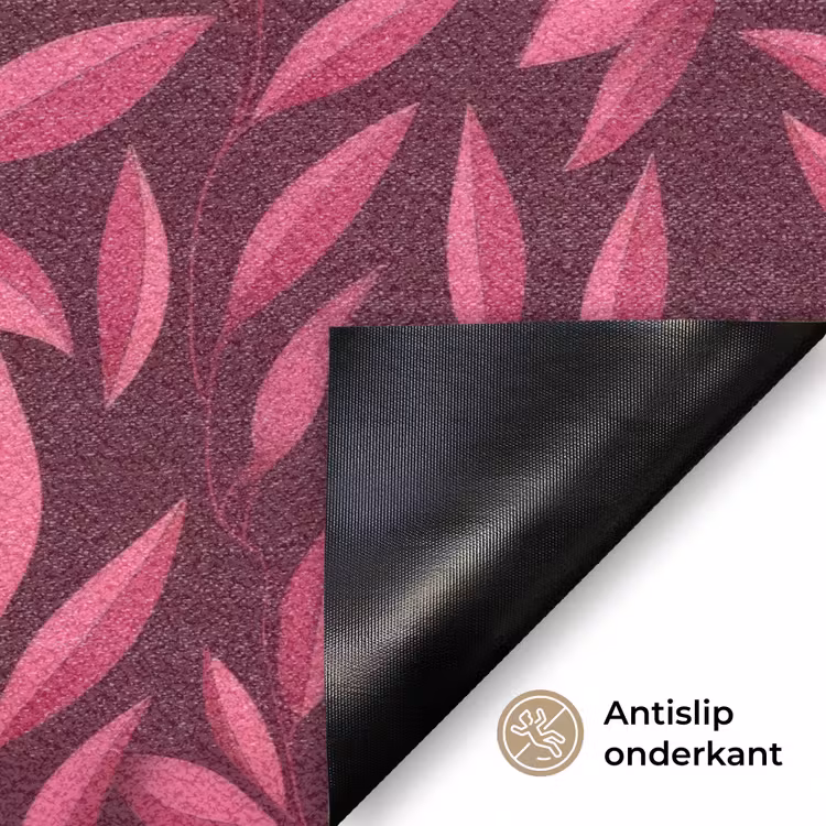 Bloemen - Roze - Natuur - Patroon Deurmat klein 898 -antislip_NL