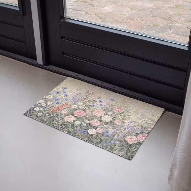 Bloemen - Tuin - Natuur - Kleurrijk Deurmat klein -sfeer2