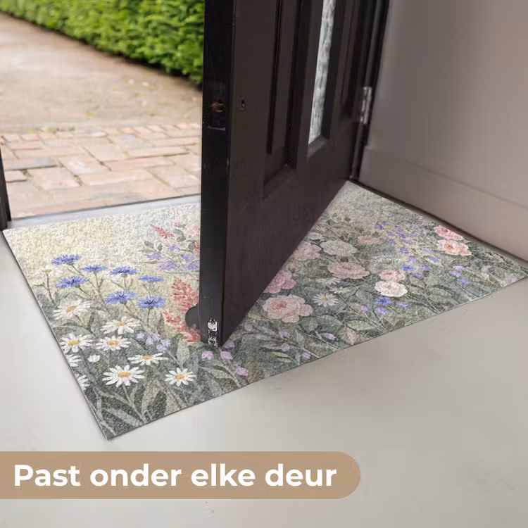 Bloemen - Tuin - Natuur - Kleurrijk Deurmat klein -USP_NL