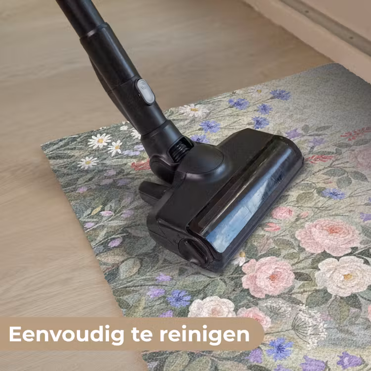 Bloemen - Tuin - Natuur - Kleurrijk Deurmat klein -reinigen_NL