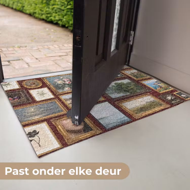 Bloemen - Vaas - Klassiek - Kunst - Rood Deurmat klein -USP_NL