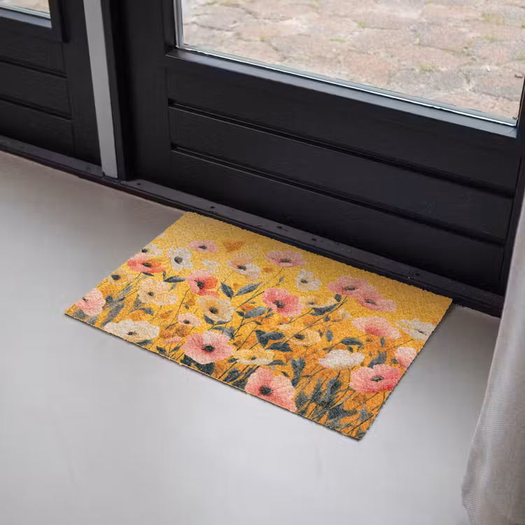 Bloemen - Veld - Geel Deurmat klein -sfeer2