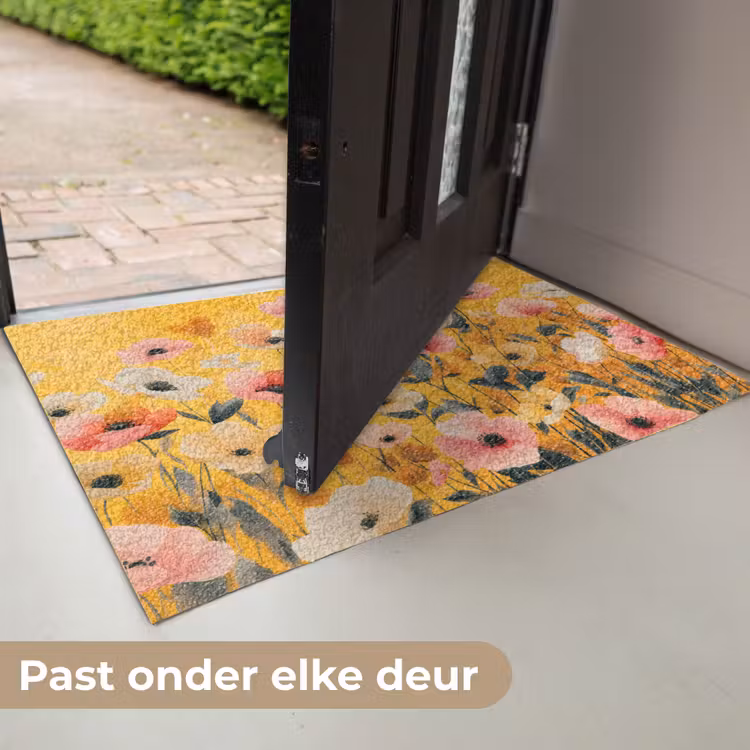 Bloemen - Veld - Geel Deurmat klein -USP_NL