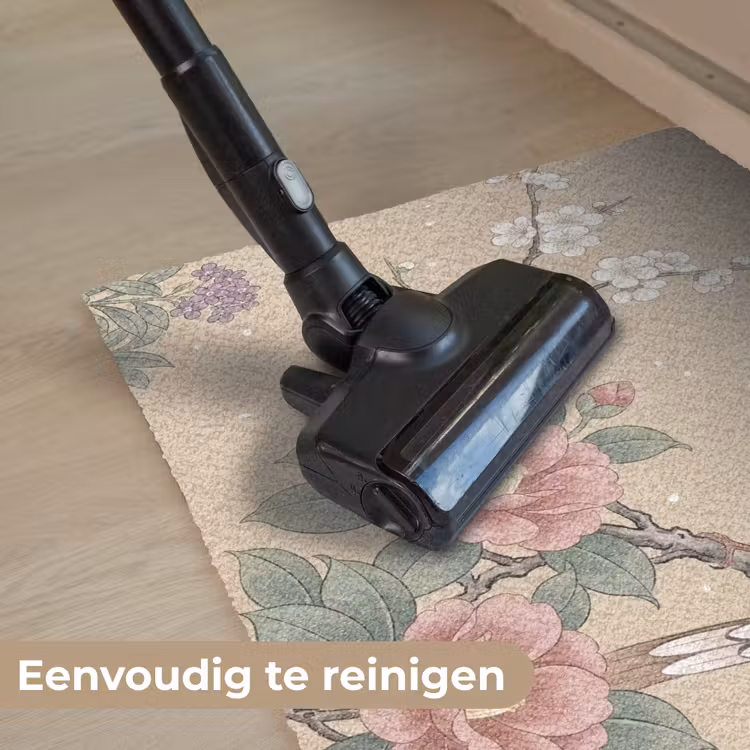 Bloemen - Vogels - Bloemen Deurmat klein -reinigen_NL