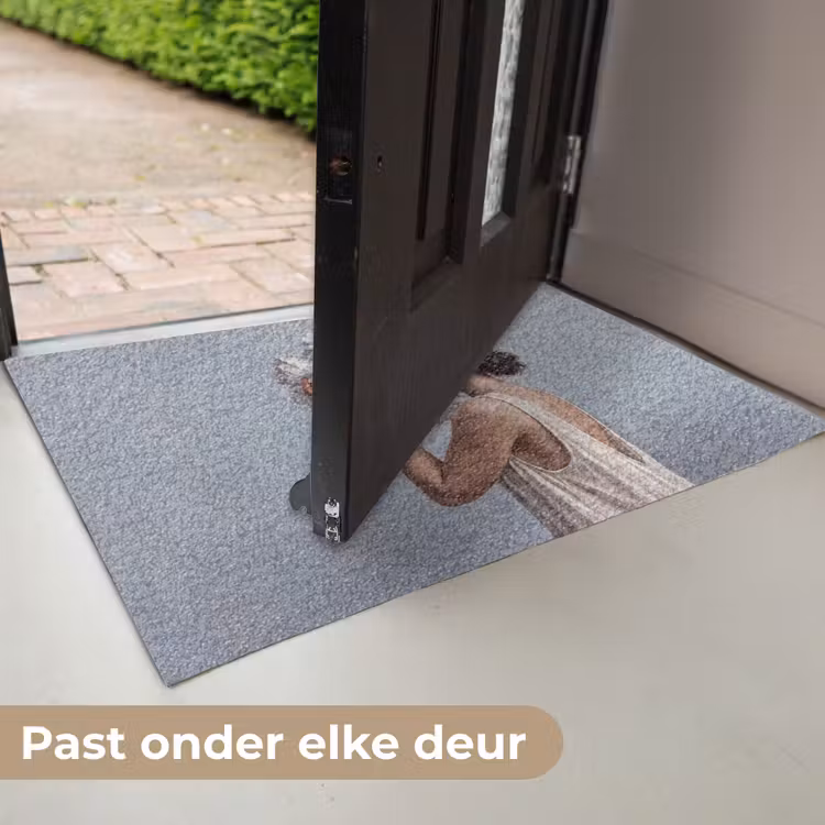 Bloemen - Vrouw - Wit Deurmat klein -USP_NL
