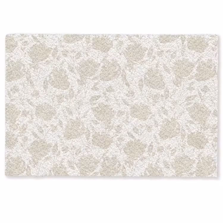 Bloemenpatroon - Silhouet - Wit Deurmat klein 898 -zkaufland3d
