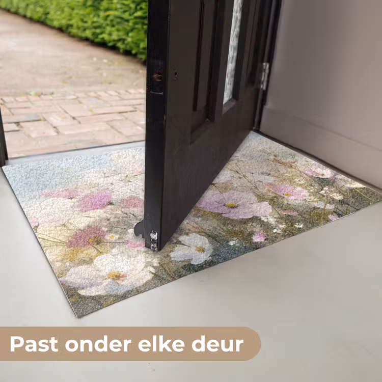 Bloemenveld - Lichte tinten - Geschilderd Deurmat klein -USP_NL