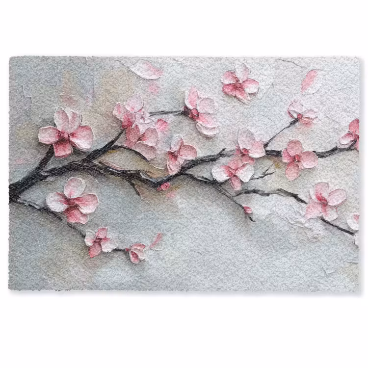 Bloesem - Kunstzinnig - Roze - Sakura Deurmat klein -zkaufland3d