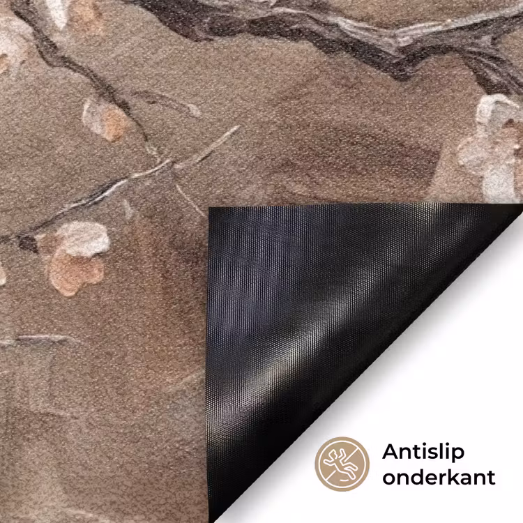 Bloesem - Takken - Schilderij - Beige - Serene Deurmat klein -antislip_NL