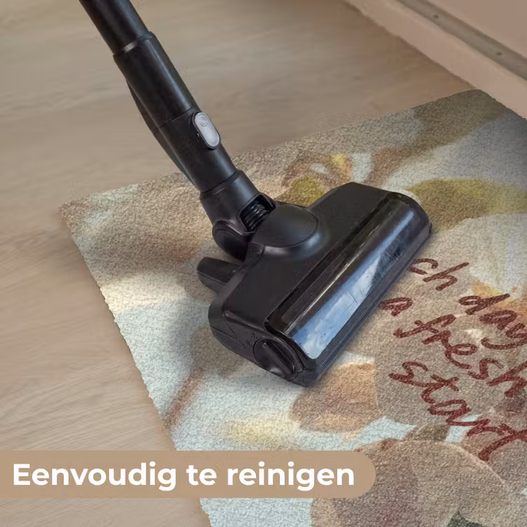 Bloesems - Zonlicht - Quote - Wit Deurmat klein -reinigen_NL