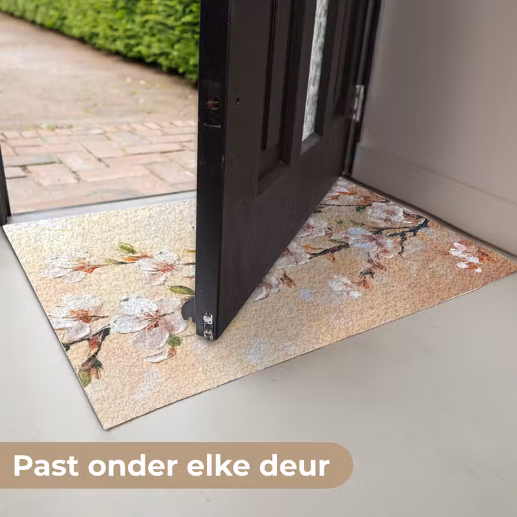 Bloesemtakken - Schilderachtig - Roze Deurmat klein -USP_NL