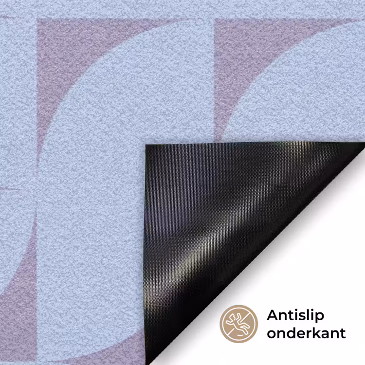 Blokken - Blauw - Paars - Patroon Deurmat klein 898 -antislip_NL