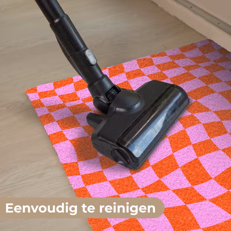 Blokken - Roze - Rood - Patroon Deurmat klein 898 -reinigen_NL