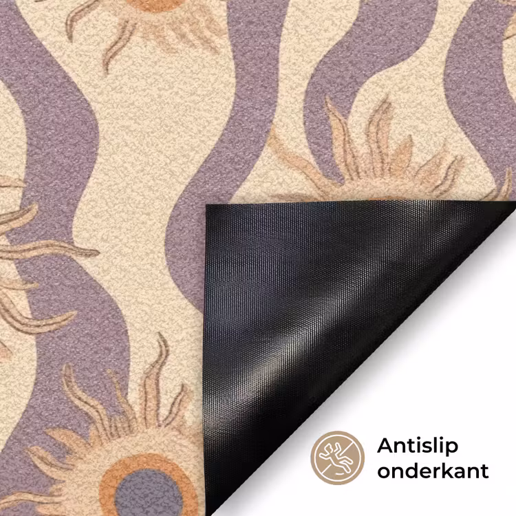 Bohemian - Vibe - Lavendelpaars Deurmat klein 898 -antislip_NL