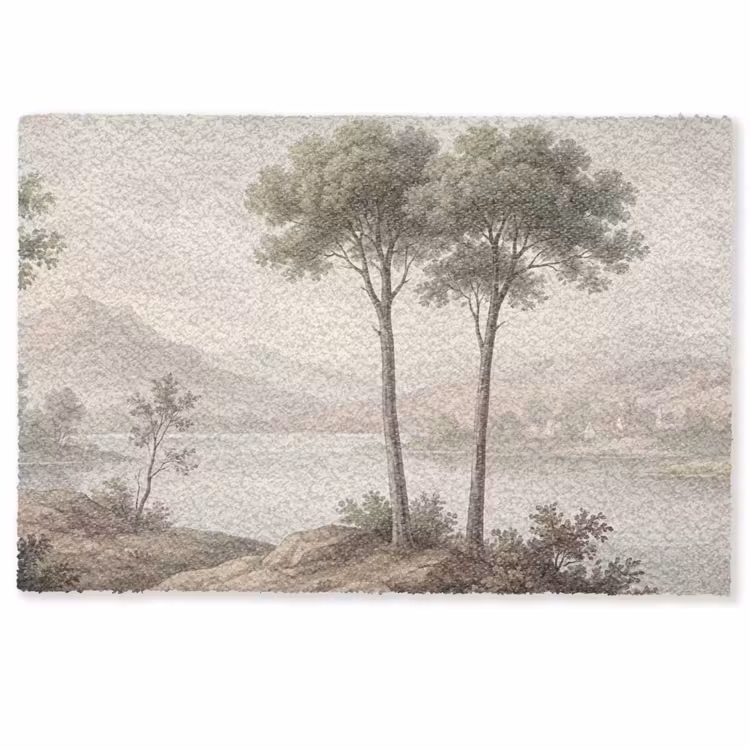 Bomen - Meer - Bergen - Illustratie Deurmat klein -zkaufland3d