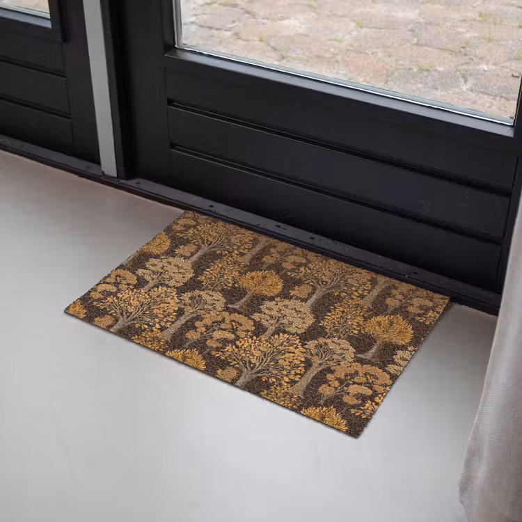 Bomen - Patroon - Bruin Deurmat klein 898 -sfeer2
