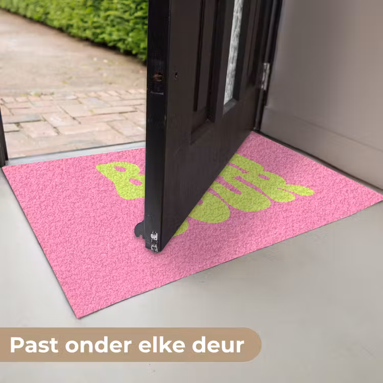 Bonjour - Roze - Fel groen Deurmat klein -USP_NL