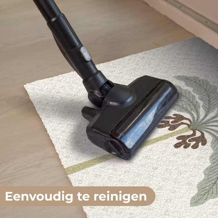 Boom - Bladeren - Groen - Decoratief - Beige Deurmat klein -reinigen_NL