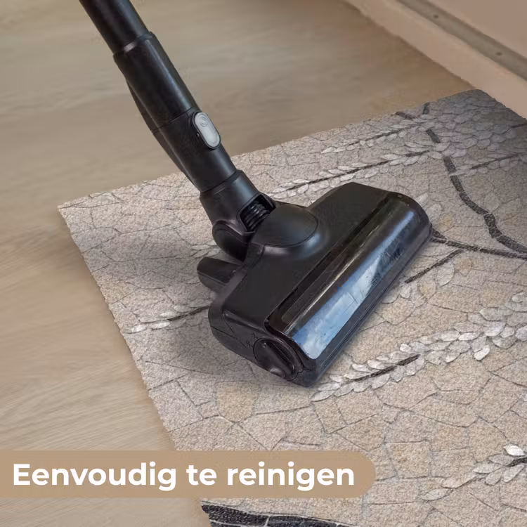Boom - Bloemen - Mozaïek - Kunst - Wit Deurmat klein -reinigen_NL