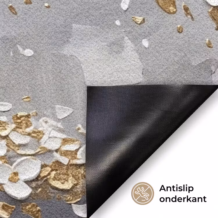Boom - Bloemen - Natuur - Abstract - Wit Deurmat klein -antislip_NL