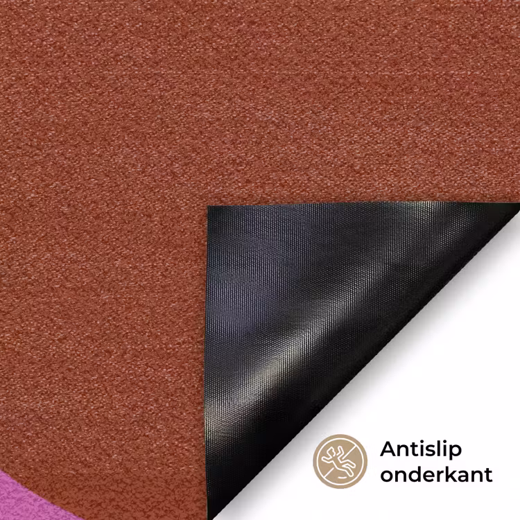 Boom - Paars - Cirkel - Vloeiend Deurmat klein -antislip_NL