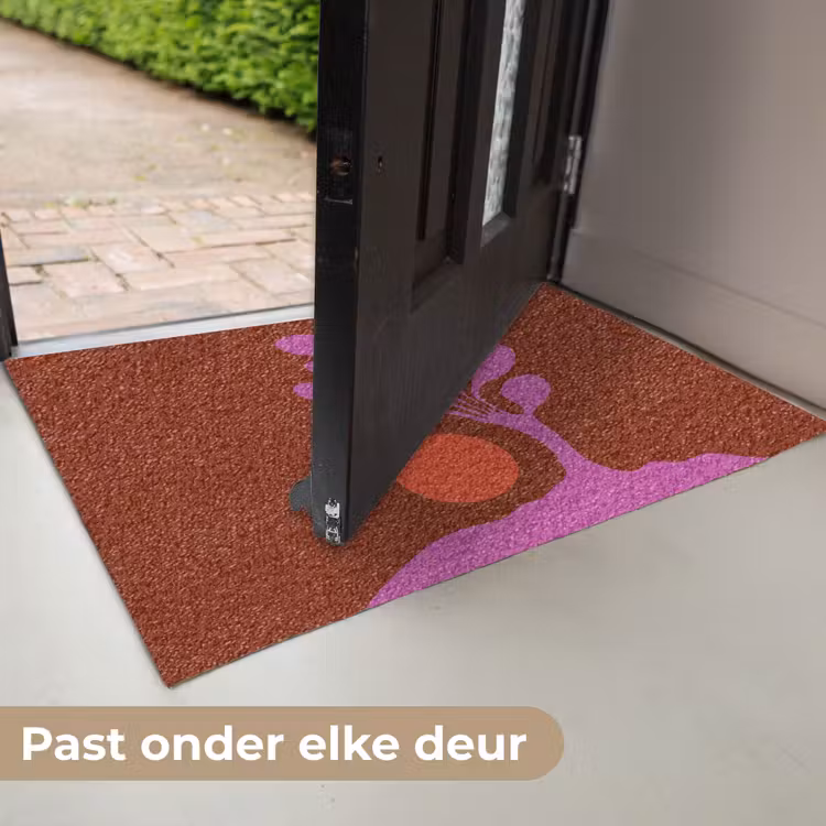 Boom - Paars - Cirkel - Vloeiend Deurmat klein -USP_NL