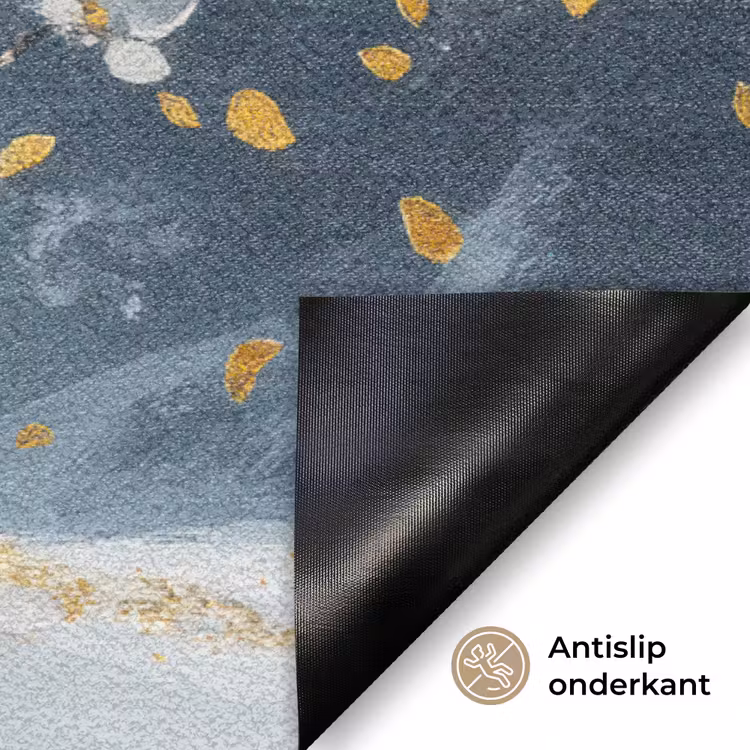 Boom - Winter - Levensboom - Modern - Goud Deurmat klein -antislip_NL