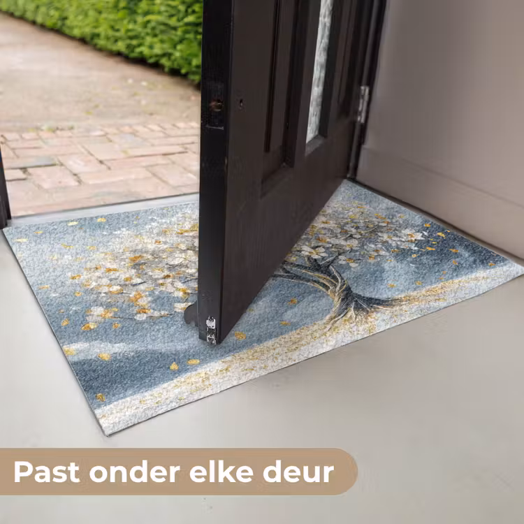 Boom - Winter - Levensboom - Modern - Goud Deurmat klein -USP_NL