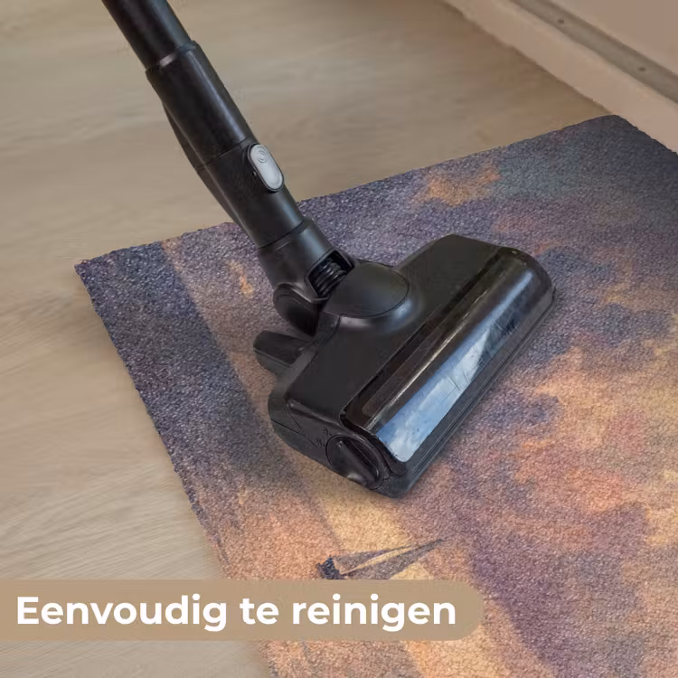 Boot - Zonsondergang - Zee - Natuur - Goud Deurmat klein -reinigen_NL