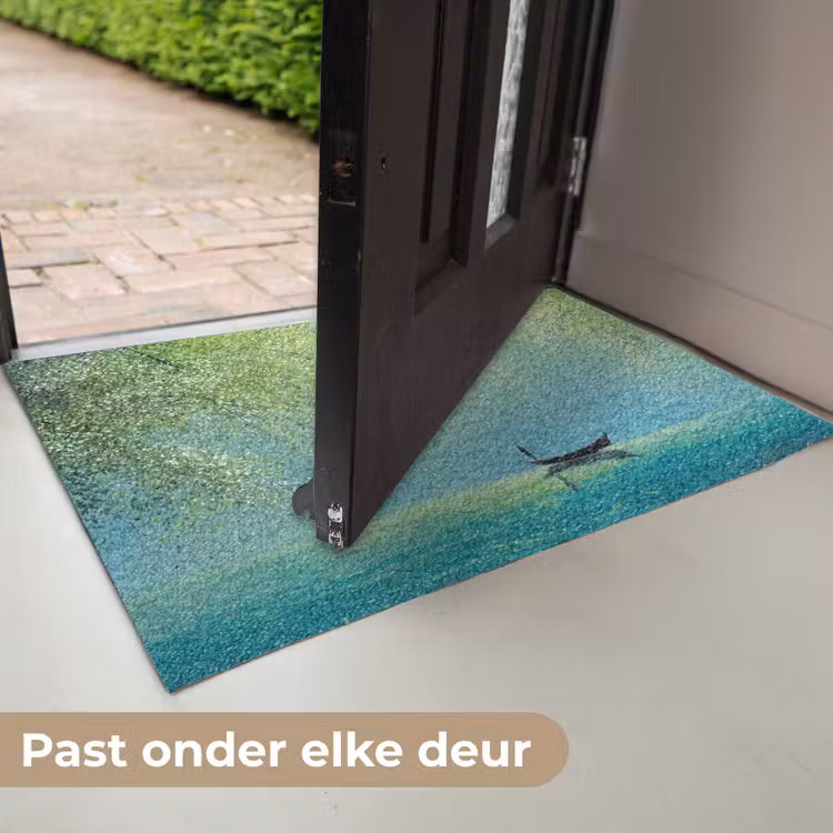 Bootje - Water - Bladeren - Bloesems Deurmat klein -USP_NL