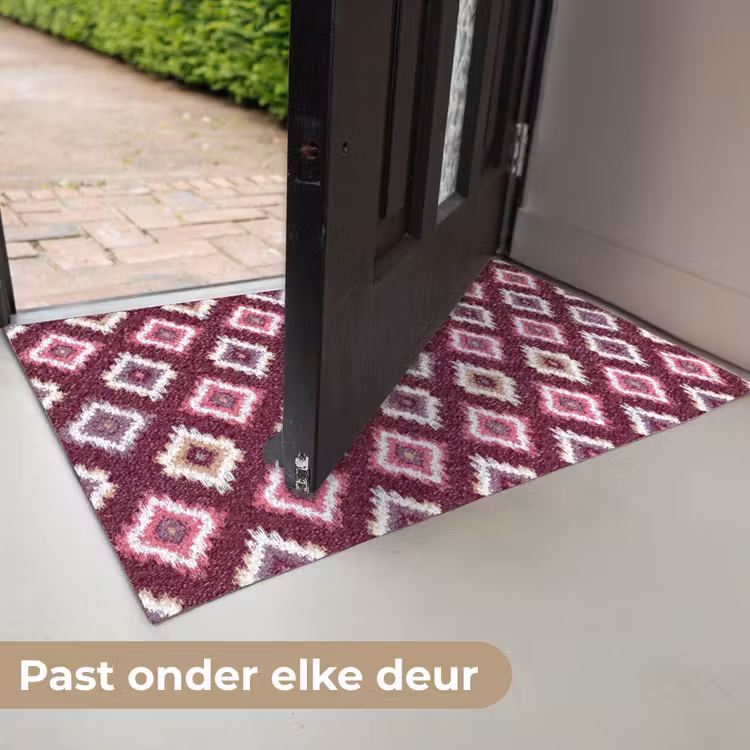 Bordeaux - Patroon - Abstract Deurmat klein 898 -USP_NL