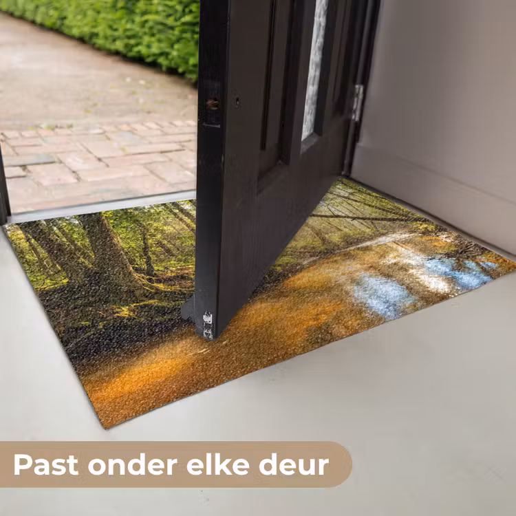 Bos - Beek - Zonlicht - Natuur - Groen Deurmat klein -USP_NL