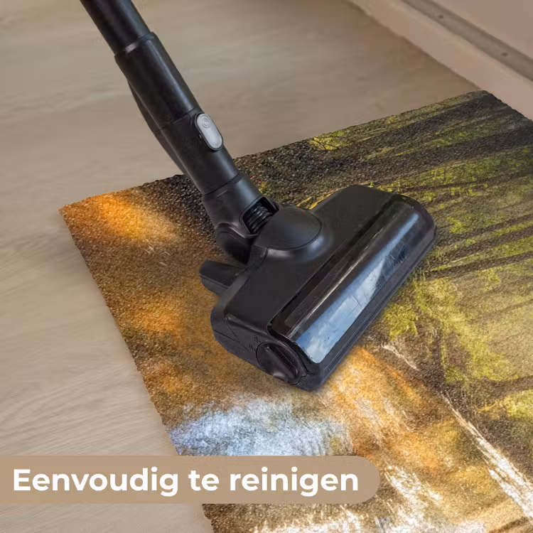 Bos - Beek - Zonlicht - Natuur - Groen Deurmat klein -reinigen_NL
