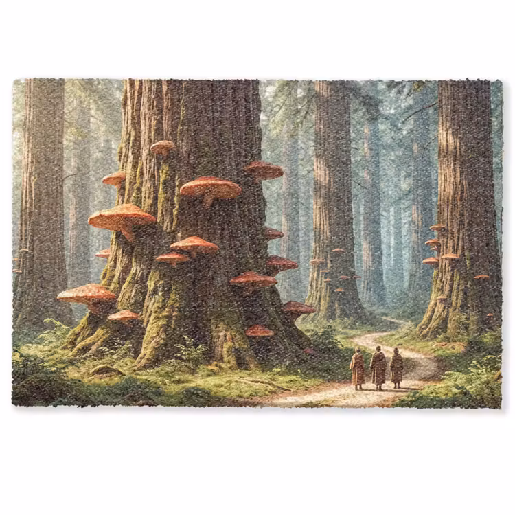 Deurmat - Bos - Bomen - Natuur - Bos - Bomen - Natuur Deurmat klein