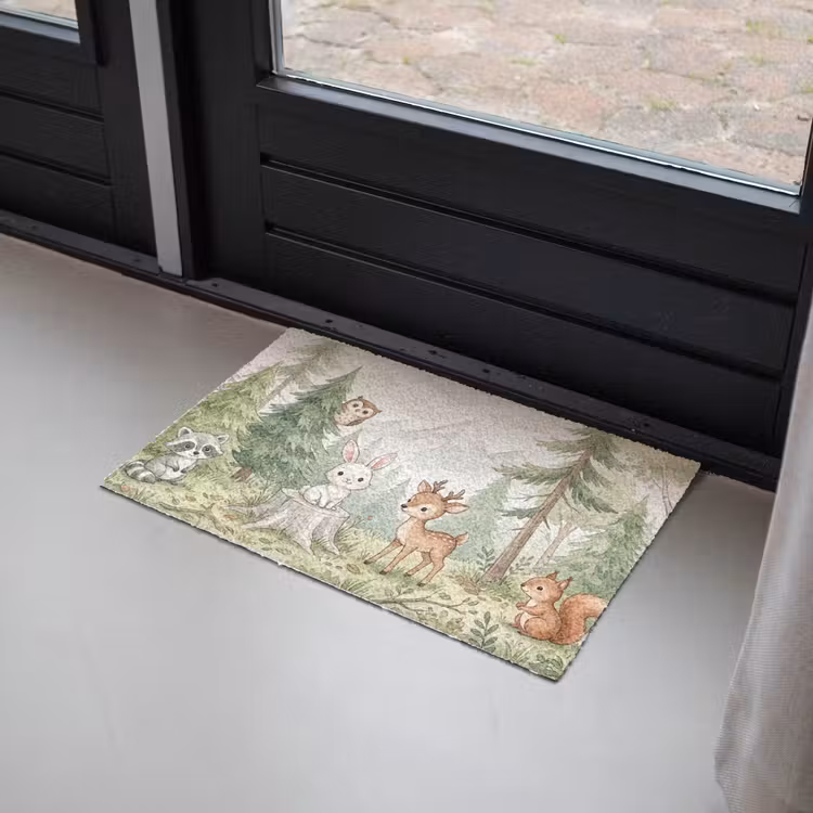 Bos - Dieren - Groen Deurmat klein -sfeer2