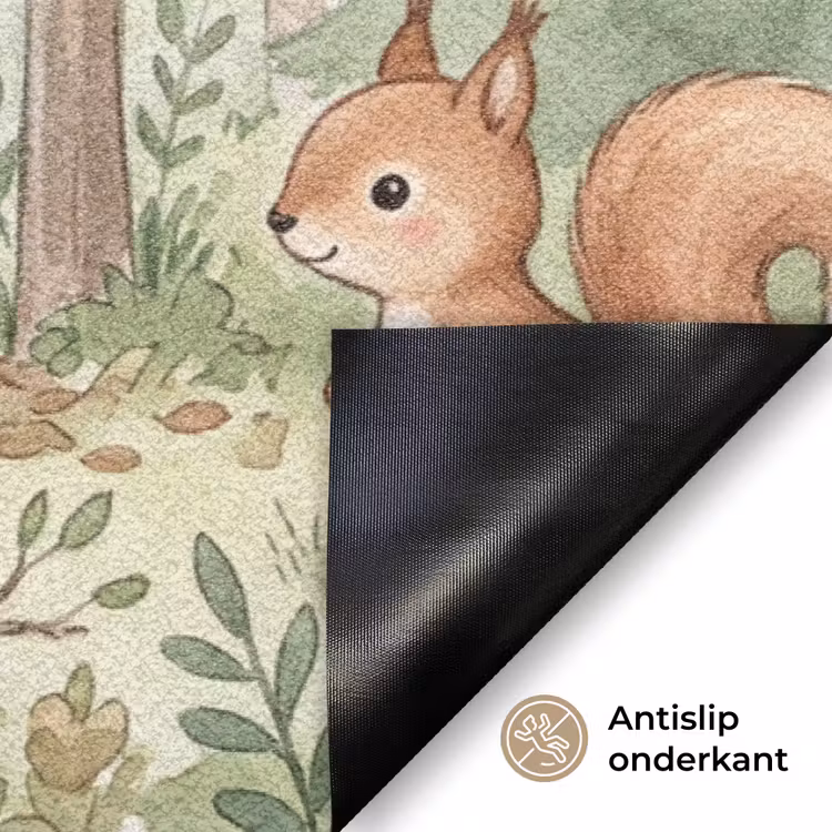 Bos - Dieren - Groen Deurmat klein -antislip_NL