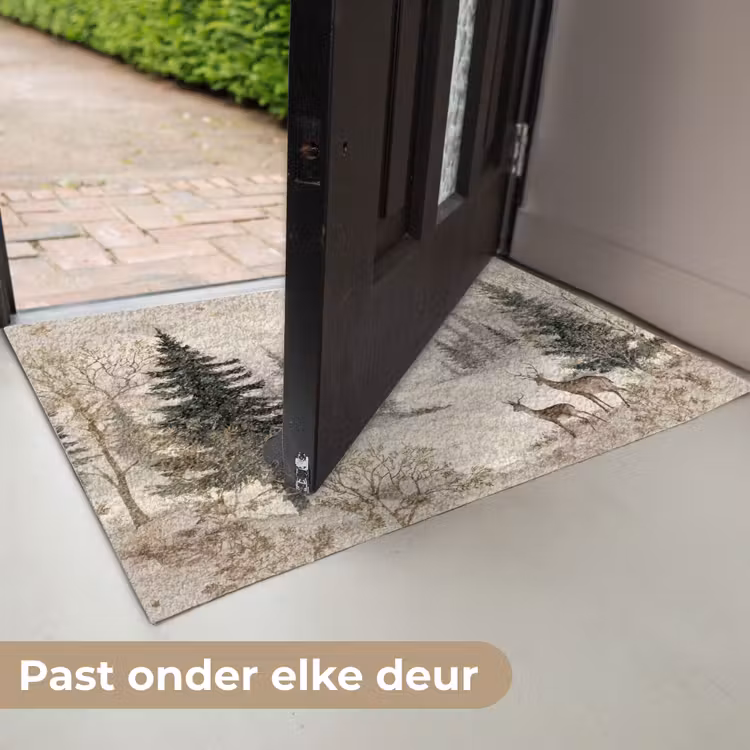 Bos - Herten - Winter - Sneeuw Deurmat klein -USP_NL