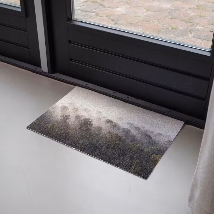 Bos - Mist - Natuur - Groen Deurmat klein -sfeer2