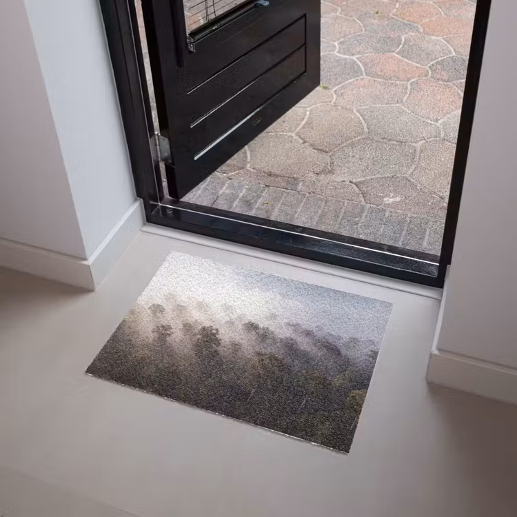 Bos - Mist - Natuur - Groen Deurmat klein -sfeer5