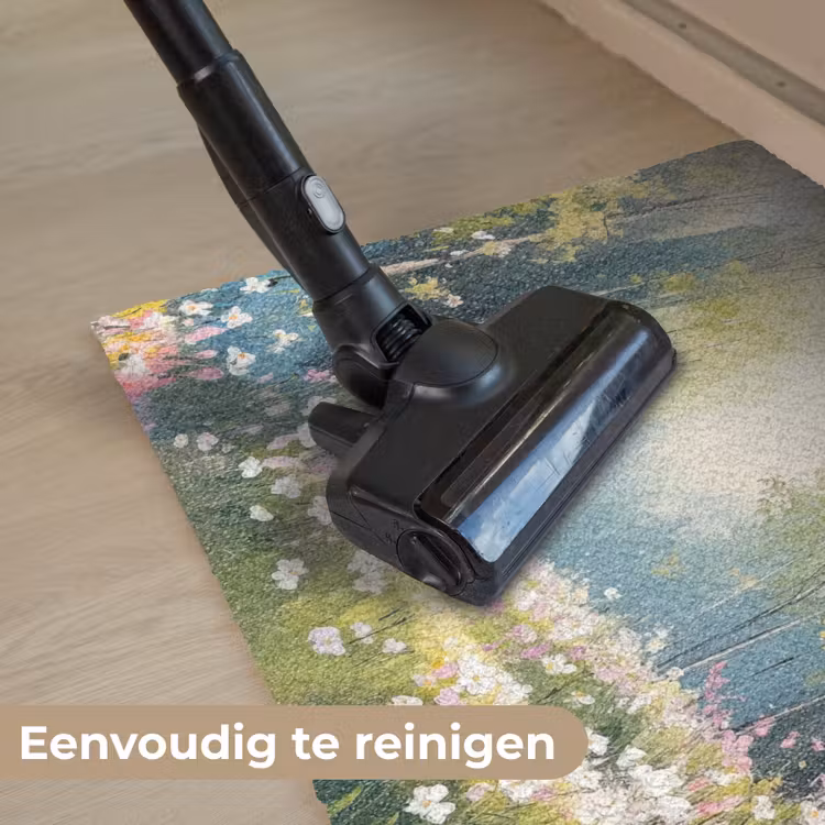 Bos - Schilderstijl - Kleurrijk Deurmat klein -reinigen_NL